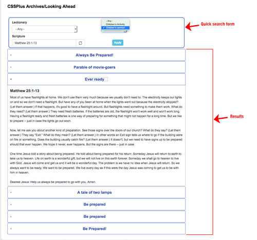 Emphasis Illustration and Commentary finder