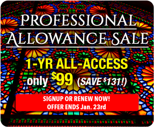 Professional Allowance Sale - Save $131!